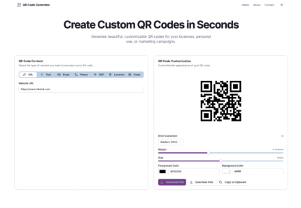 QR Code Generator AdSense Approval Tool Script